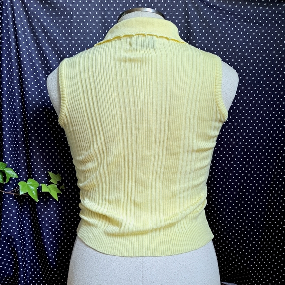 Vintage Sweater Bee by BANFF Yellow Sleeveless Pull-over - Picture 2 of 6